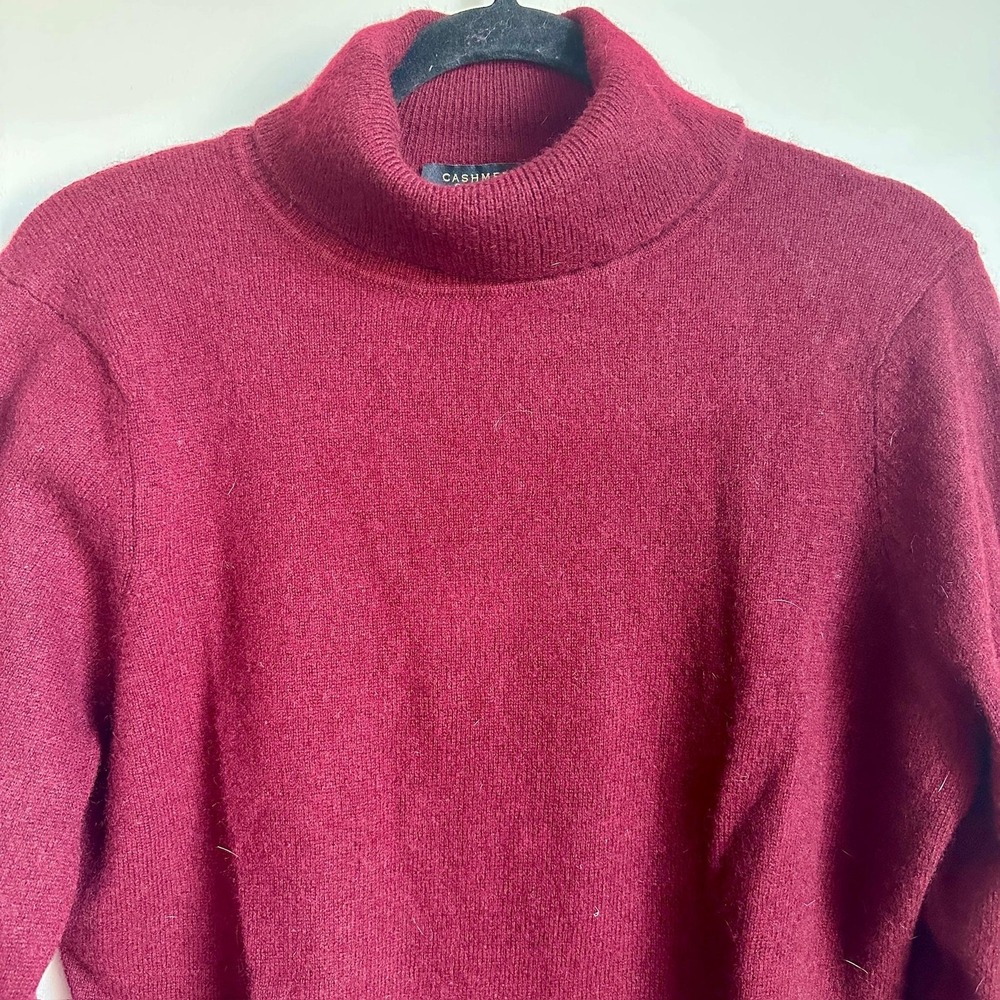 Charter Club Sweater Womens Petite XL Cashmere Turtleneck Soft Pullover